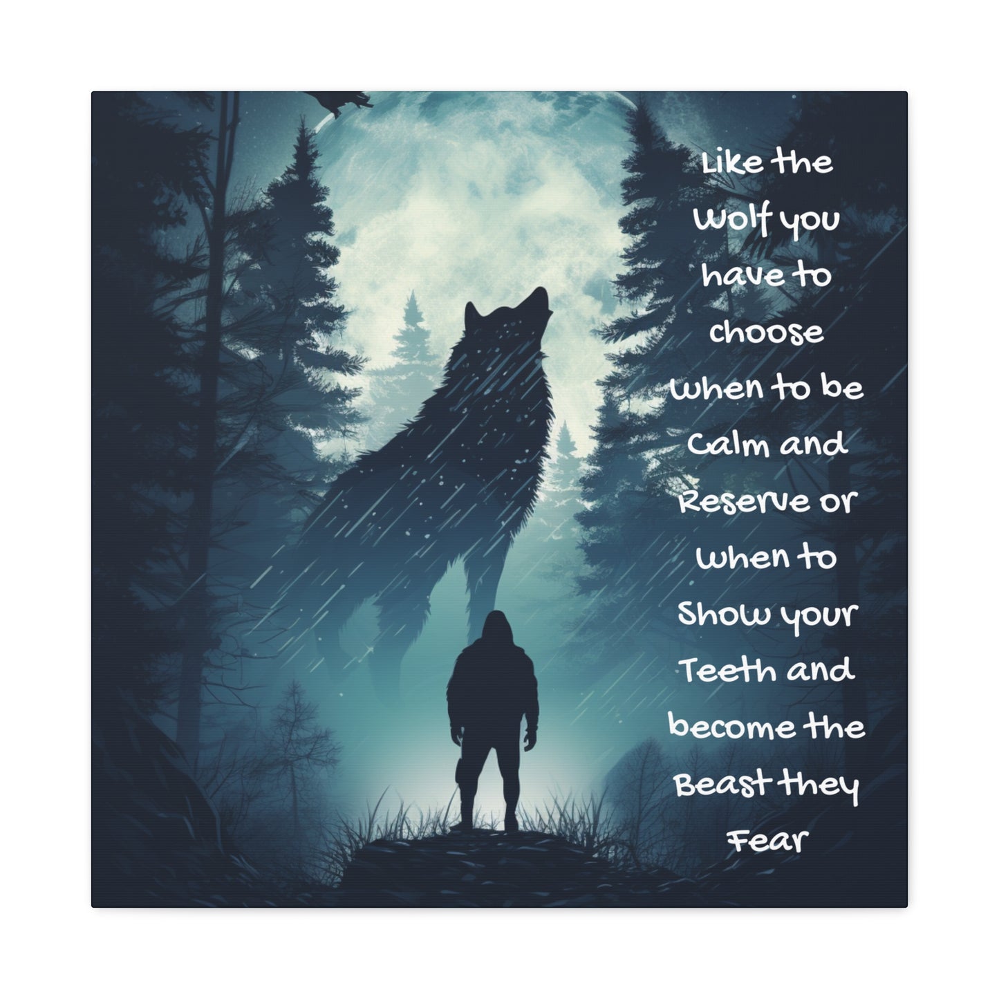 fear the wolf Canvas Gallery Wraps