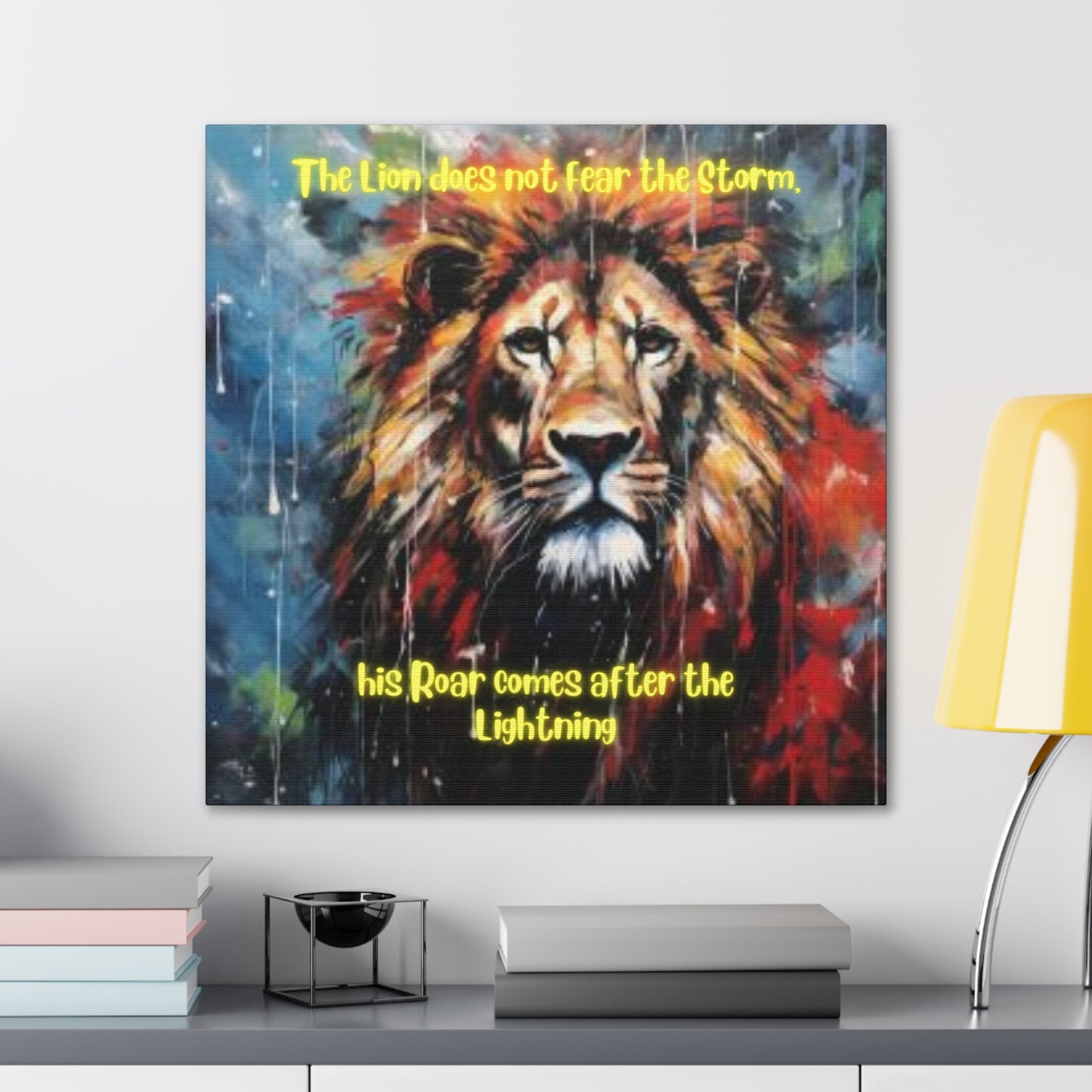 fearless lion Canvas Gallery Wraps