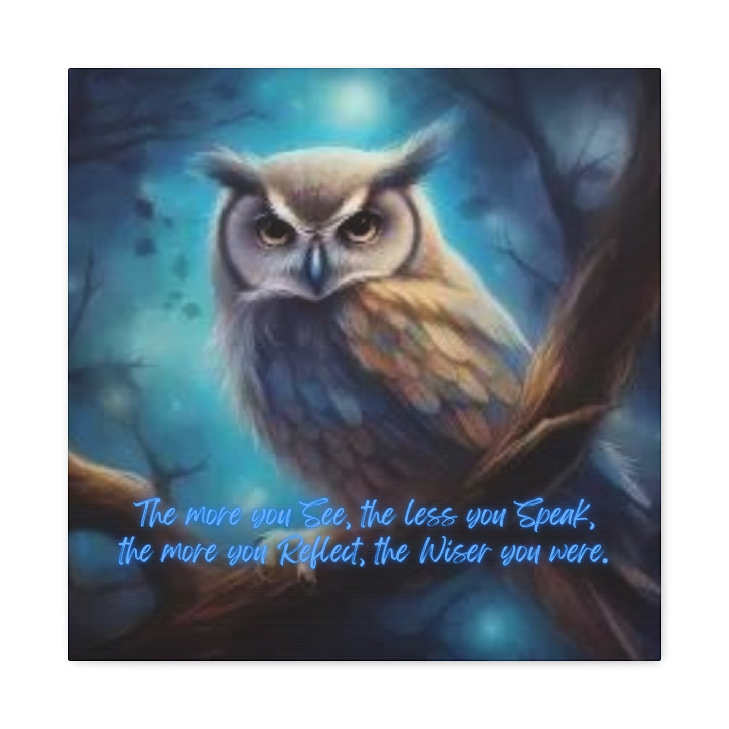 Wise Owl Canvas Gallery Wraps