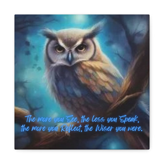 Wise Owl Canvas Gallery Wraps