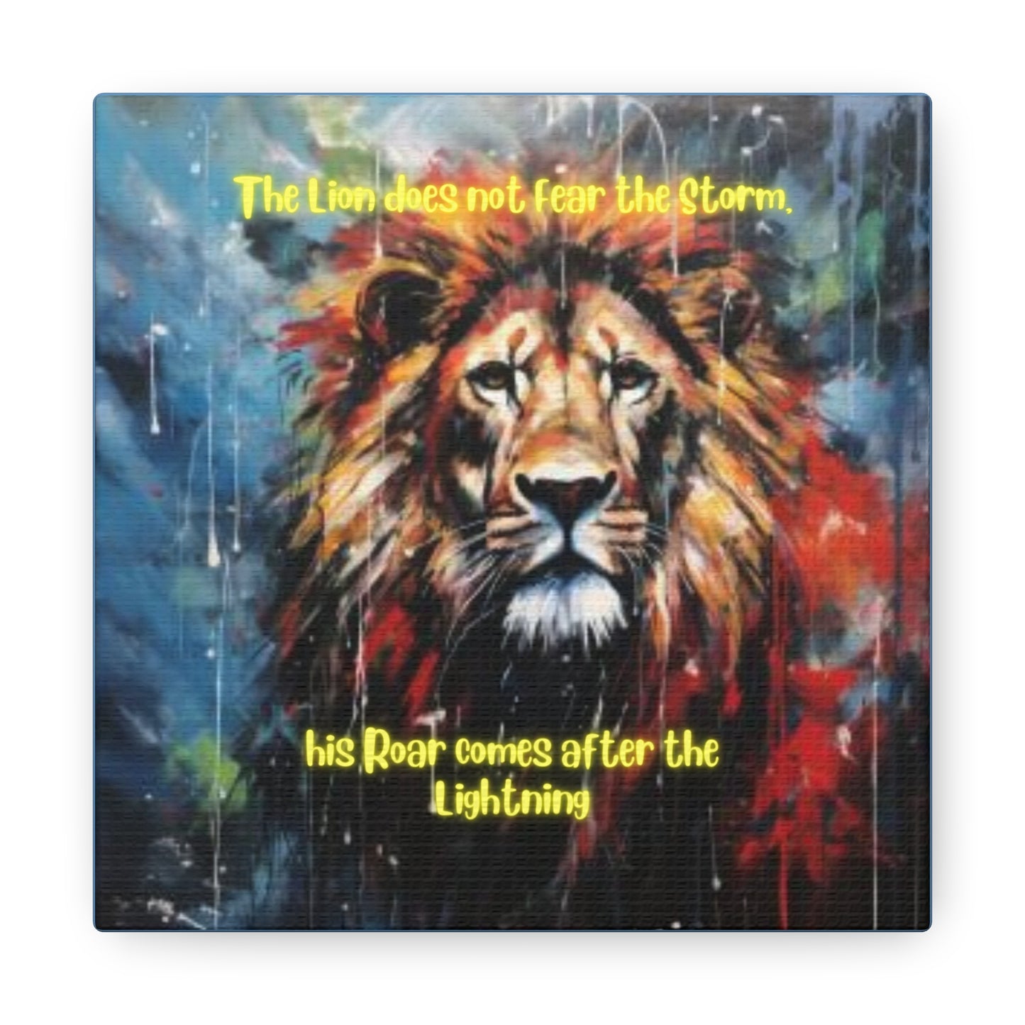 fearless lion Canvas Gallery Wraps