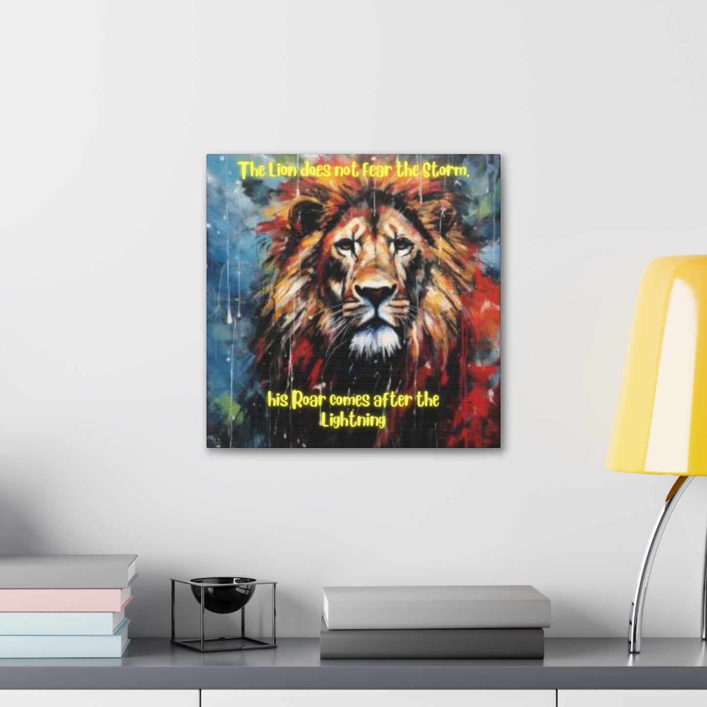 fearless lion Canvas Gallery Wraps