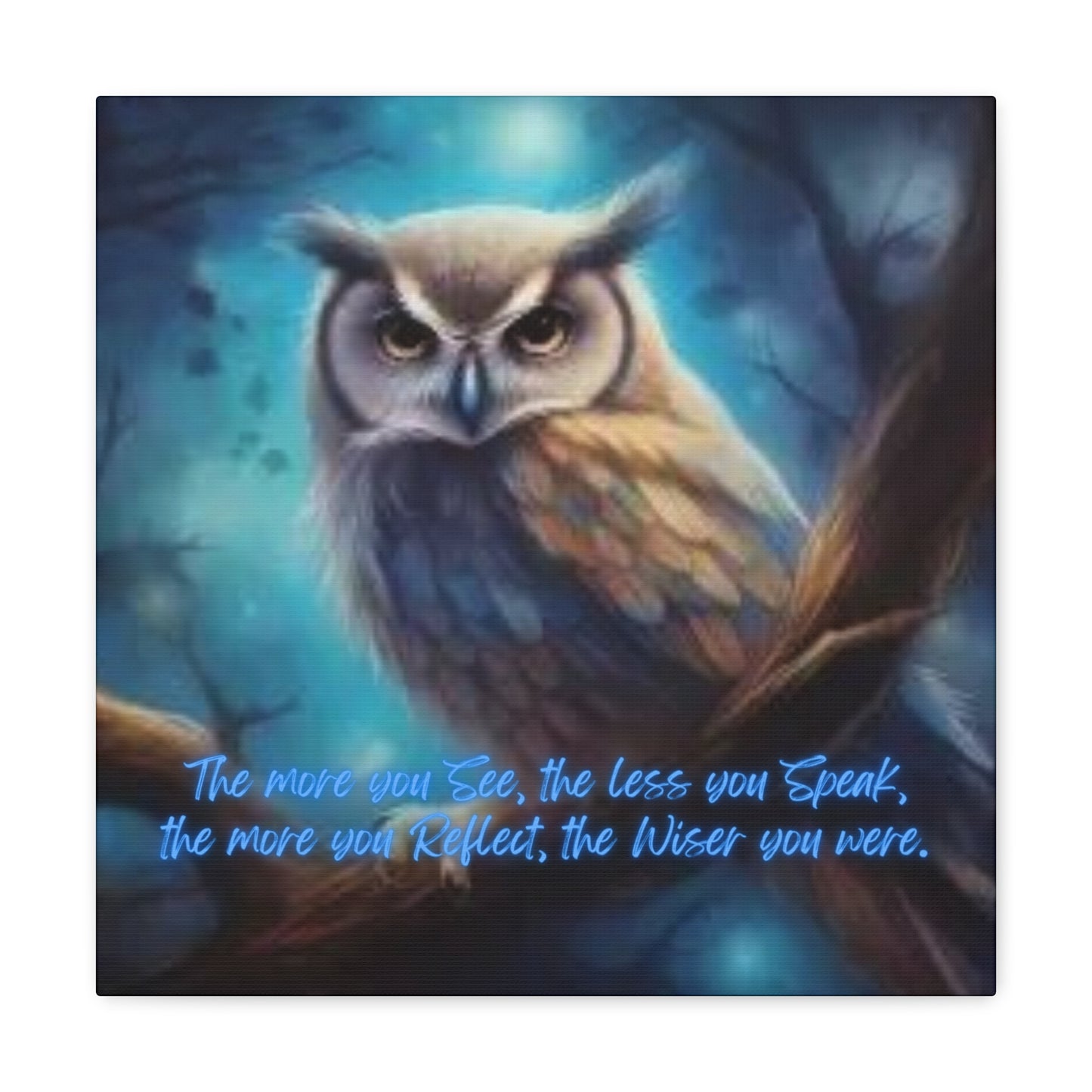 Wise Owl Canvas Gallery Wraps