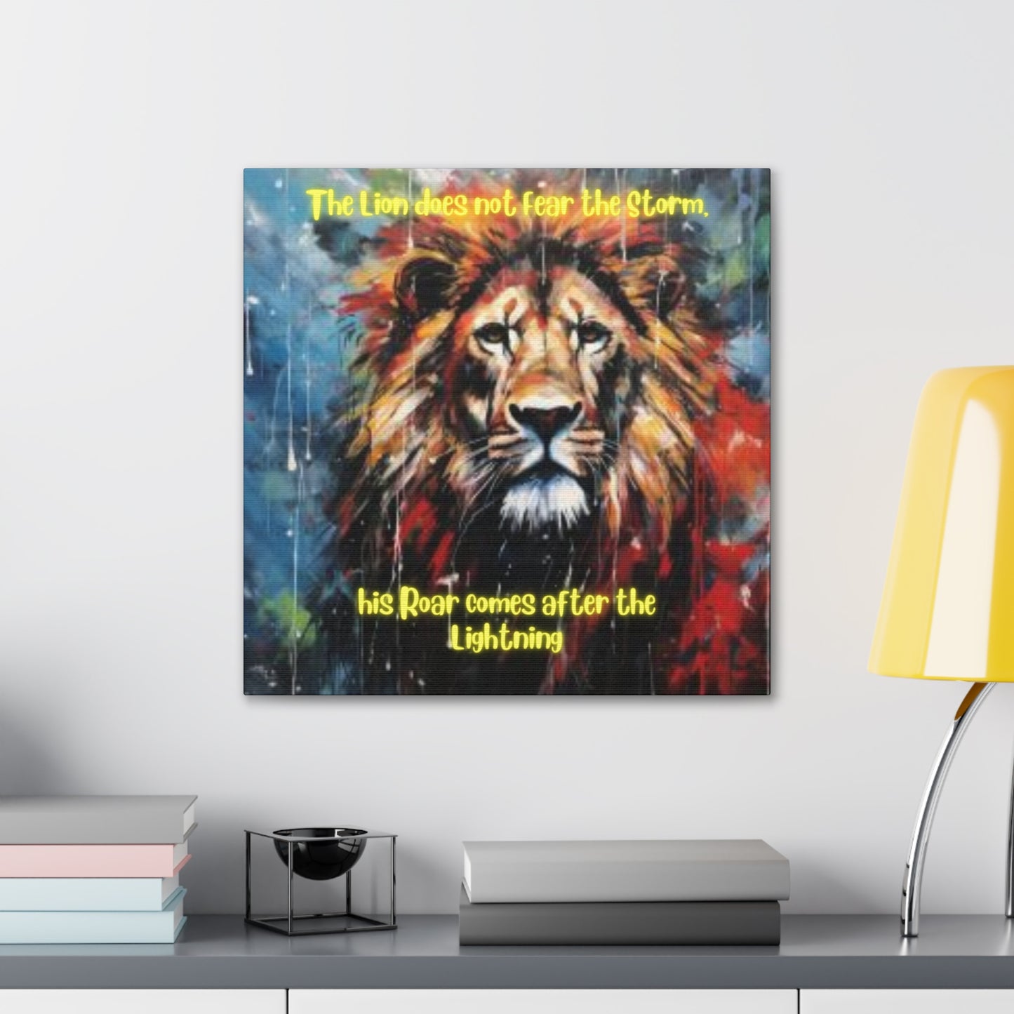 fearless lion Canvas Gallery Wraps