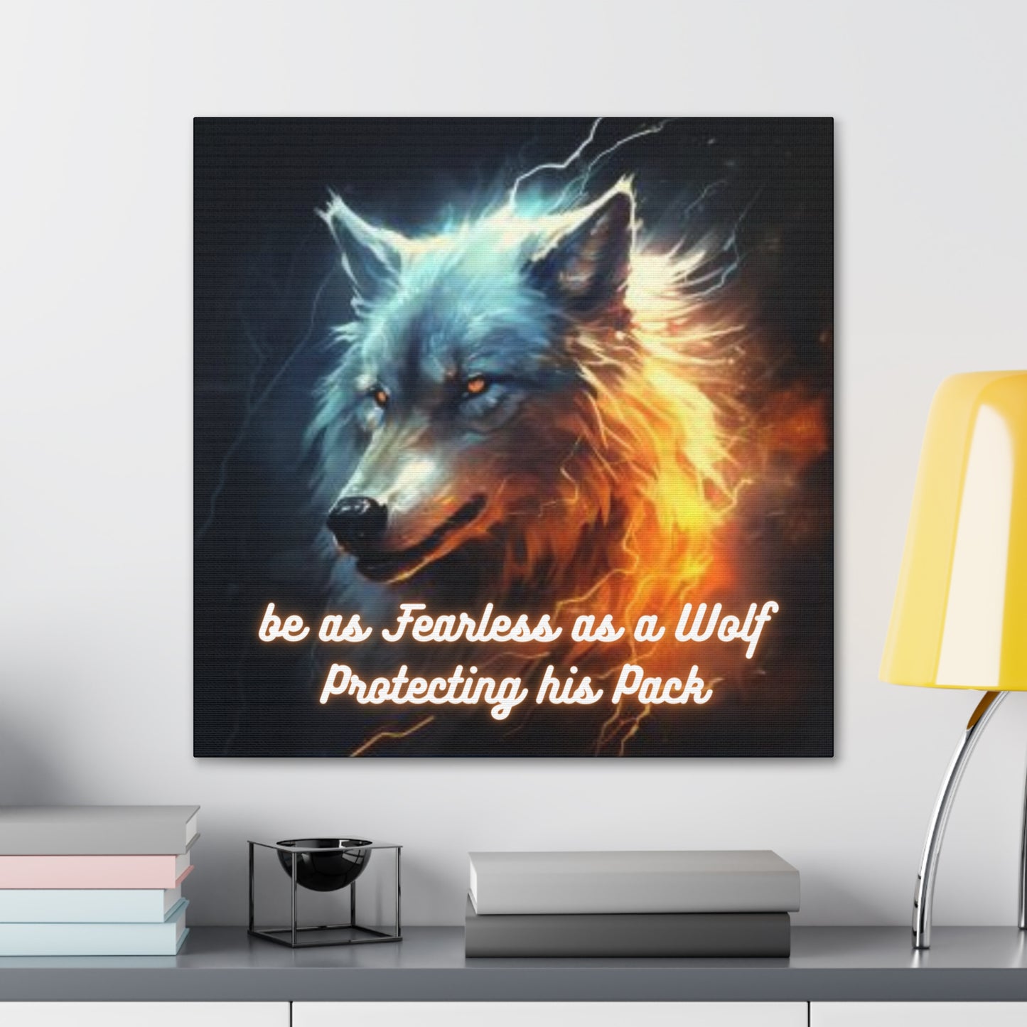 Fearless as a Wolf Canvas Gallery Wraps