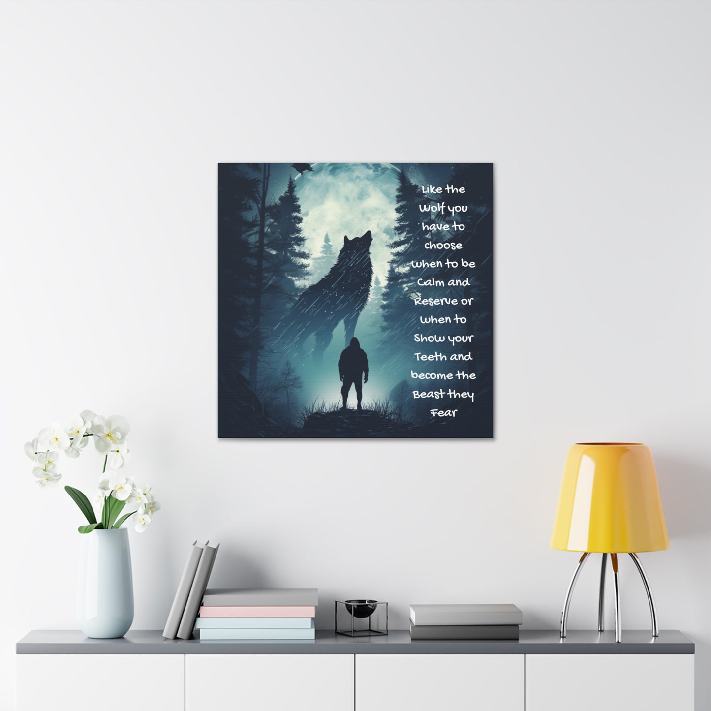 fear the wolf Canvas Gallery Wraps