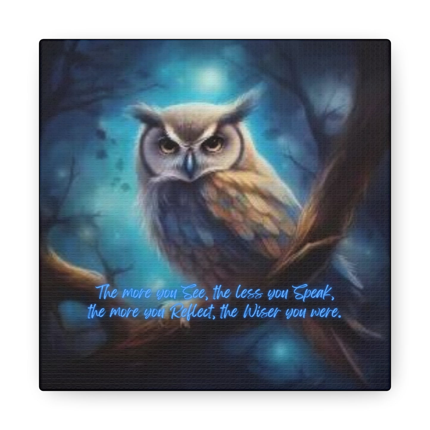 Wise Owl Canvas Gallery Wraps