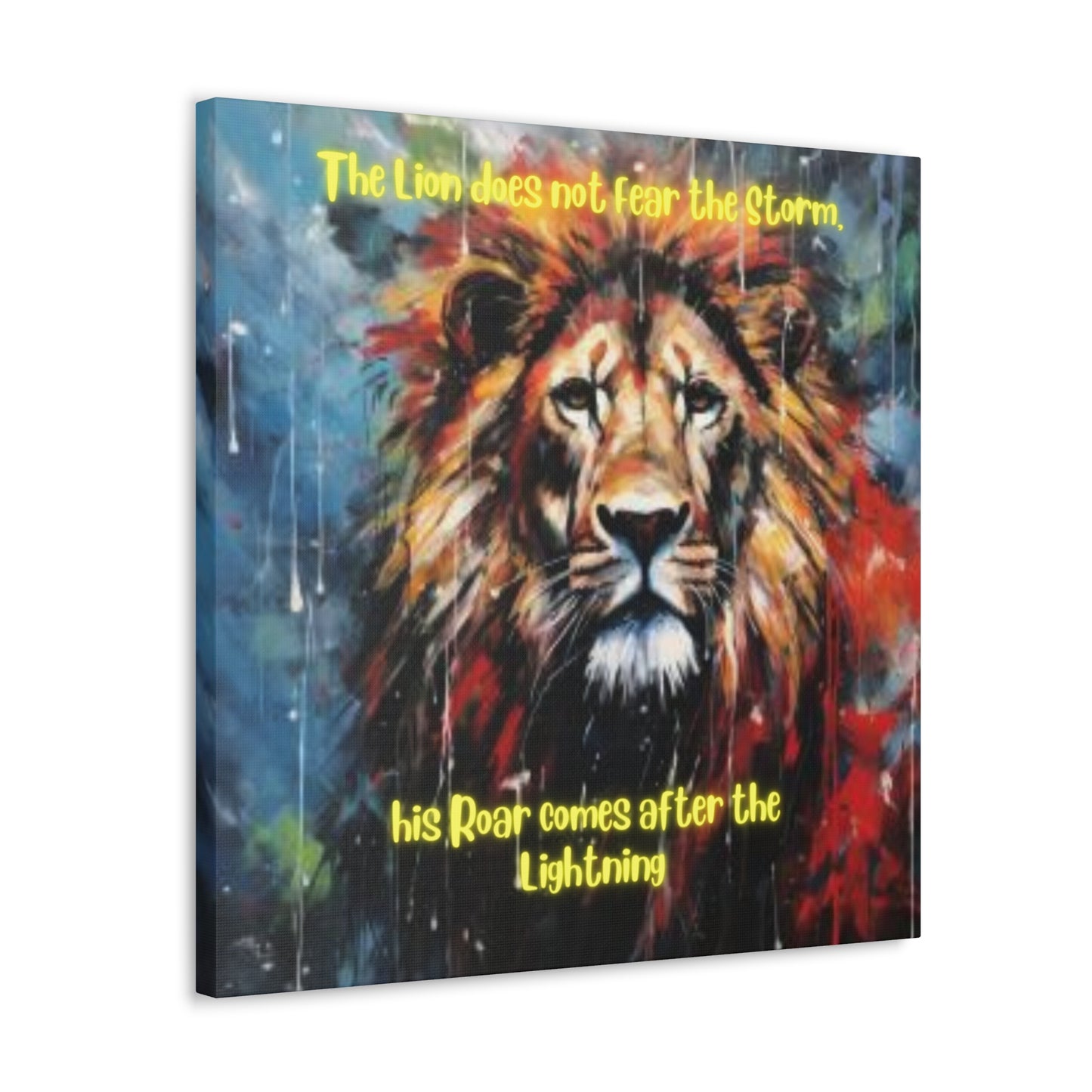 fearless lion Canvas Gallery Wraps