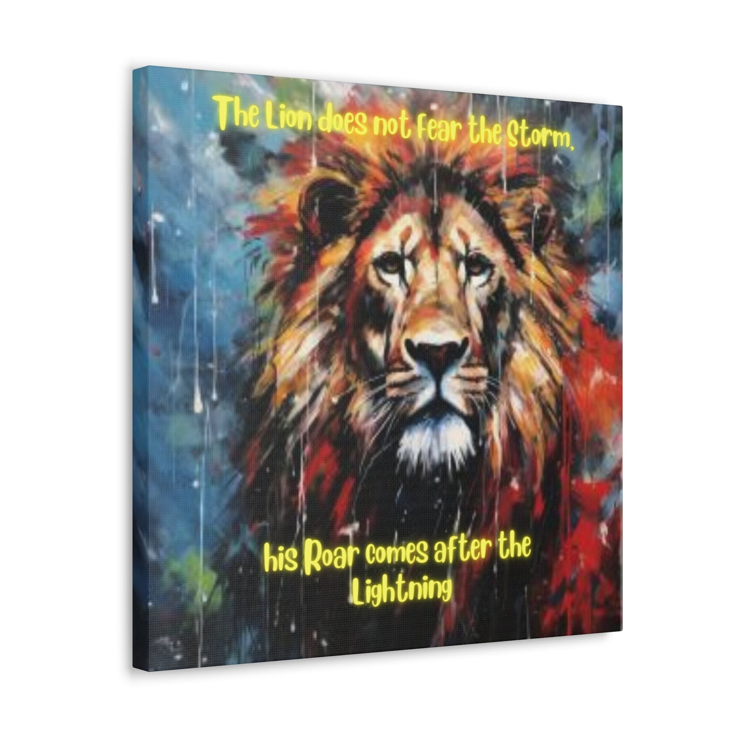 fearless lion Canvas Gallery Wraps