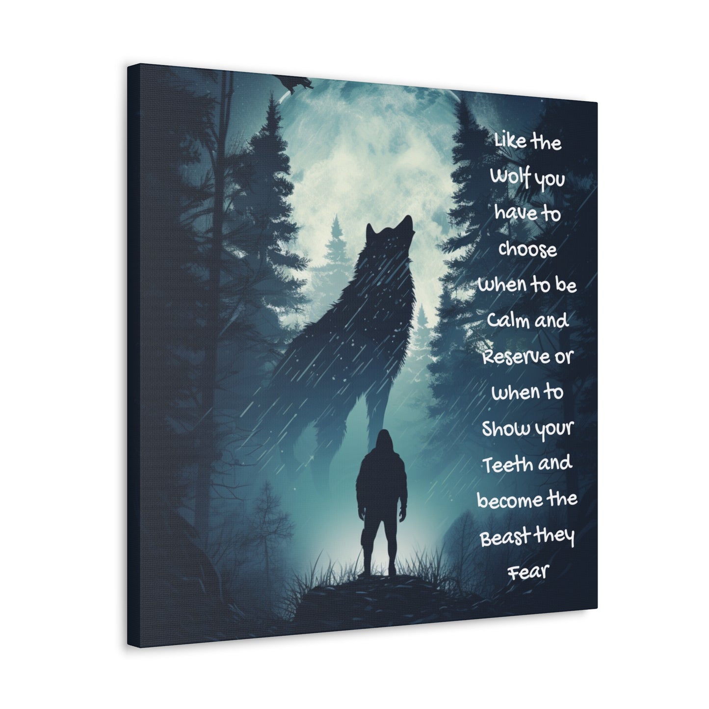 fear the wolf Canvas Gallery Wraps