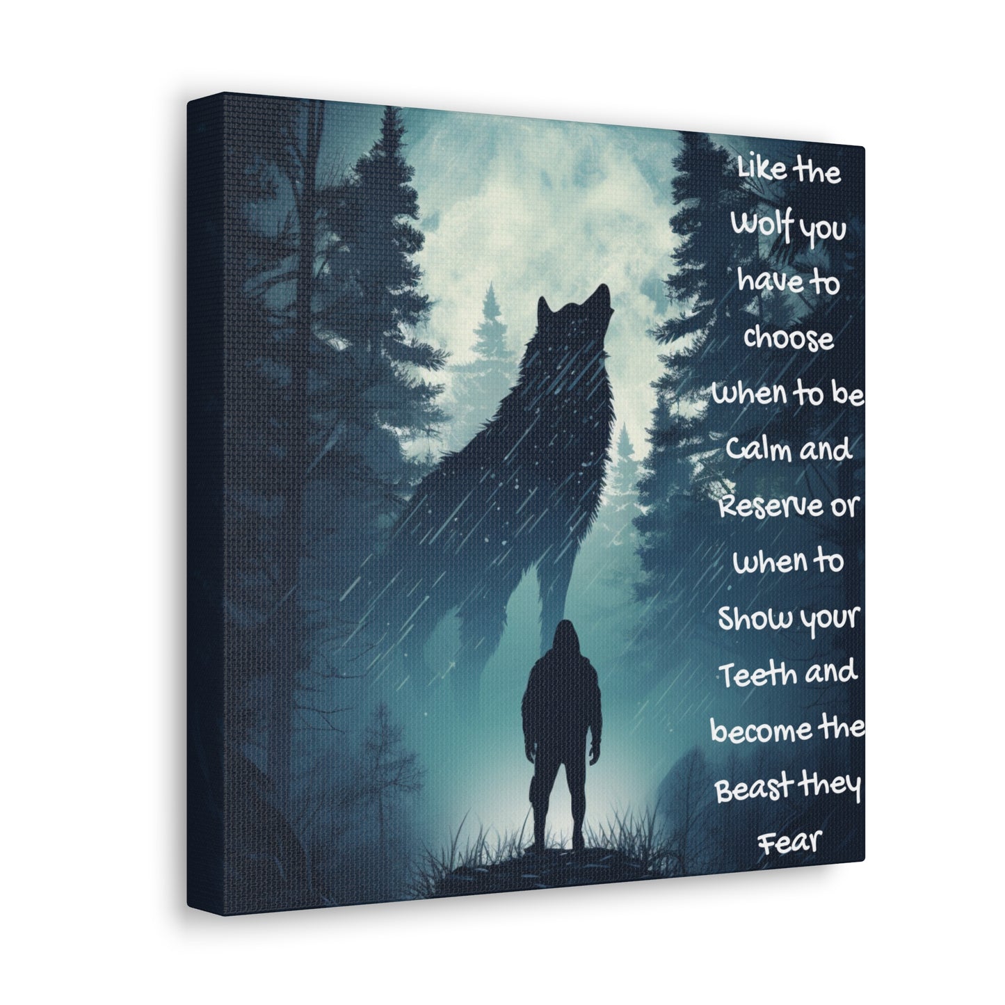 fear the wolf Canvas Gallery Wraps