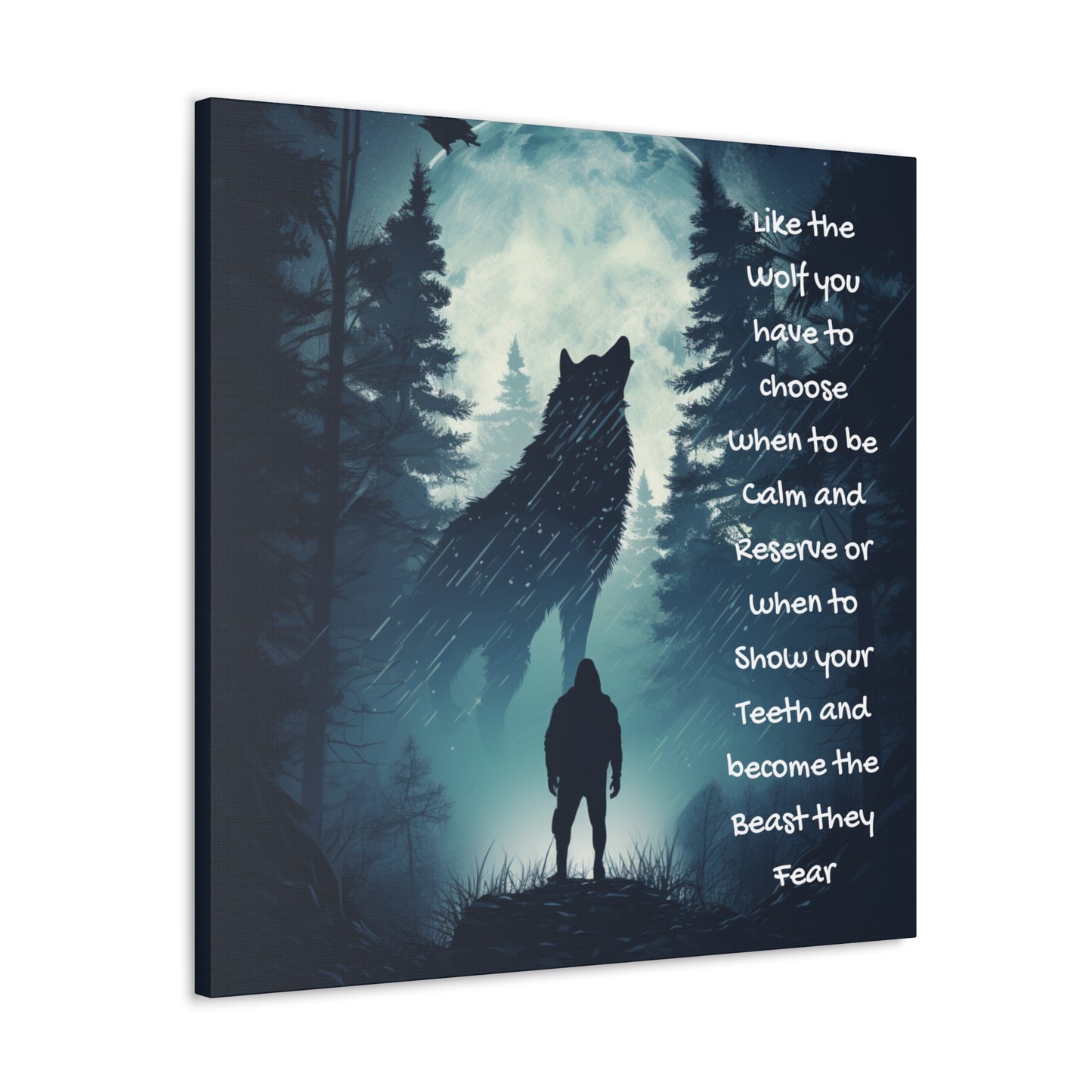 fear the wolf Canvas Gallery Wraps