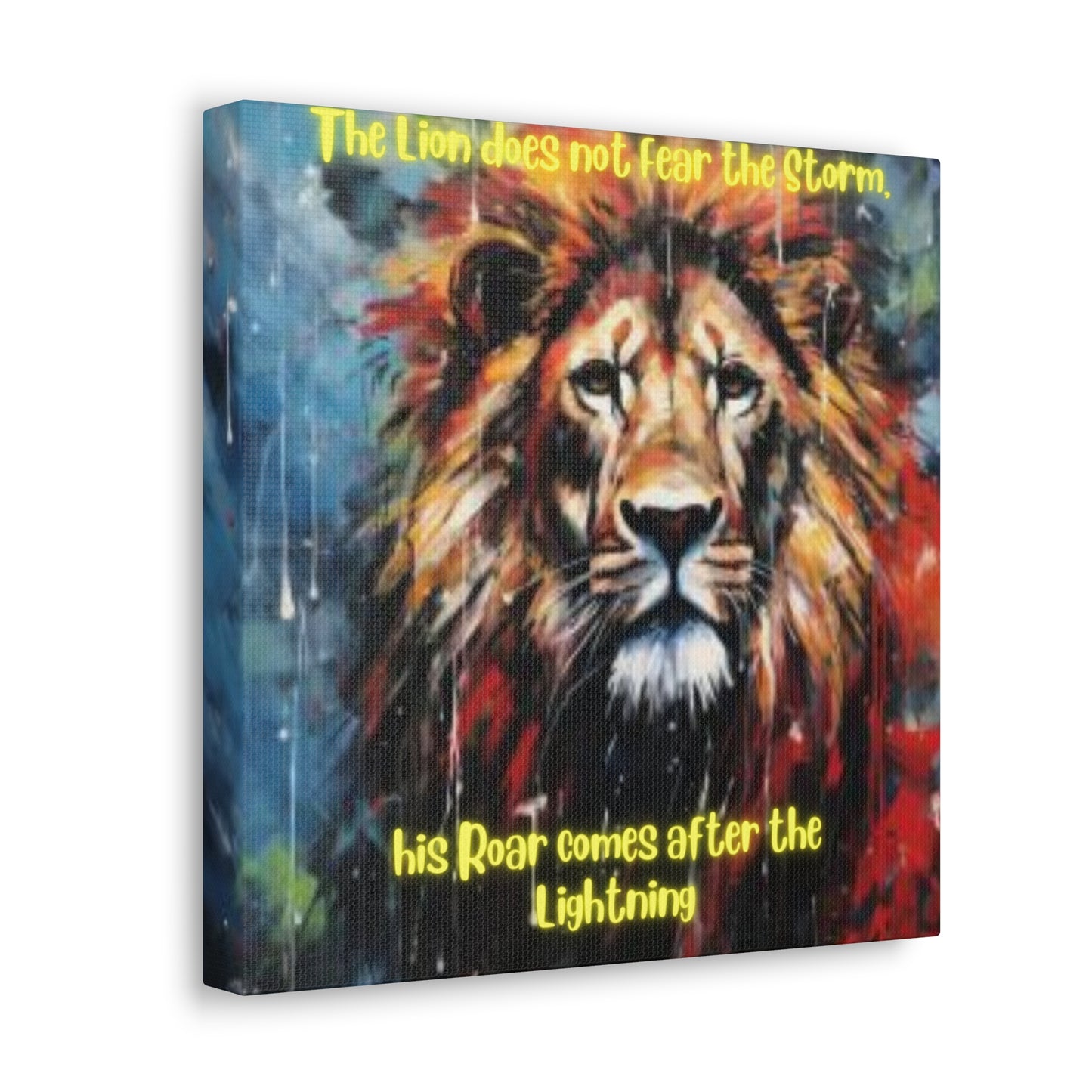 fearless lion Canvas Gallery Wraps