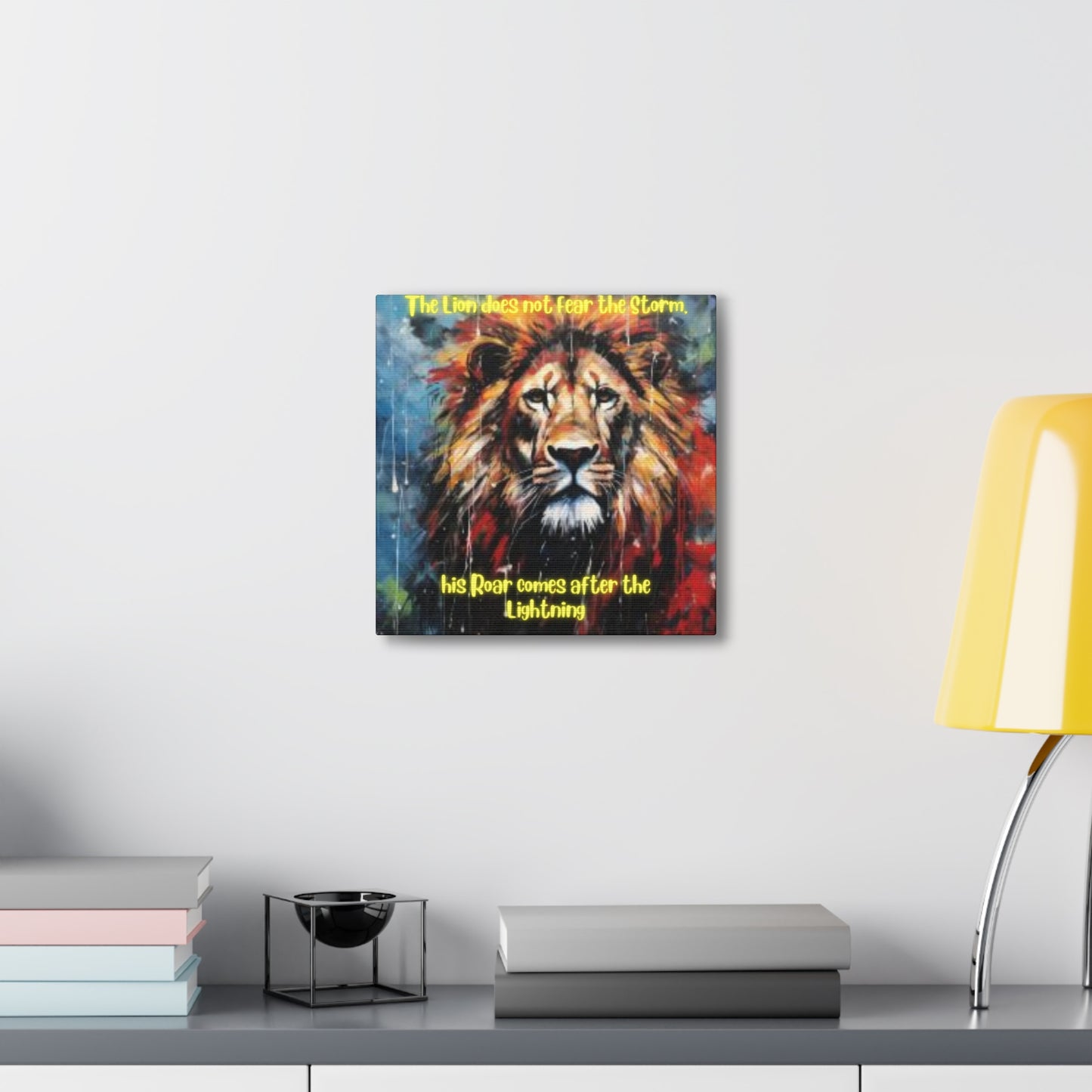 fearless lion Canvas Gallery Wraps