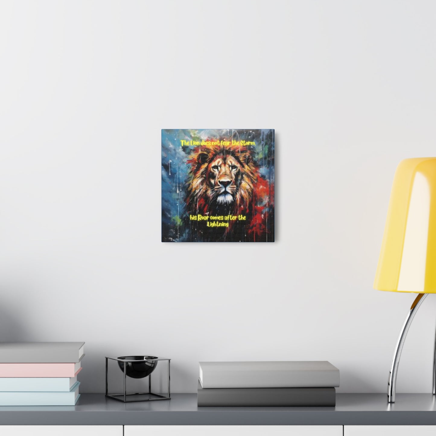 fearless lion Canvas Gallery Wraps