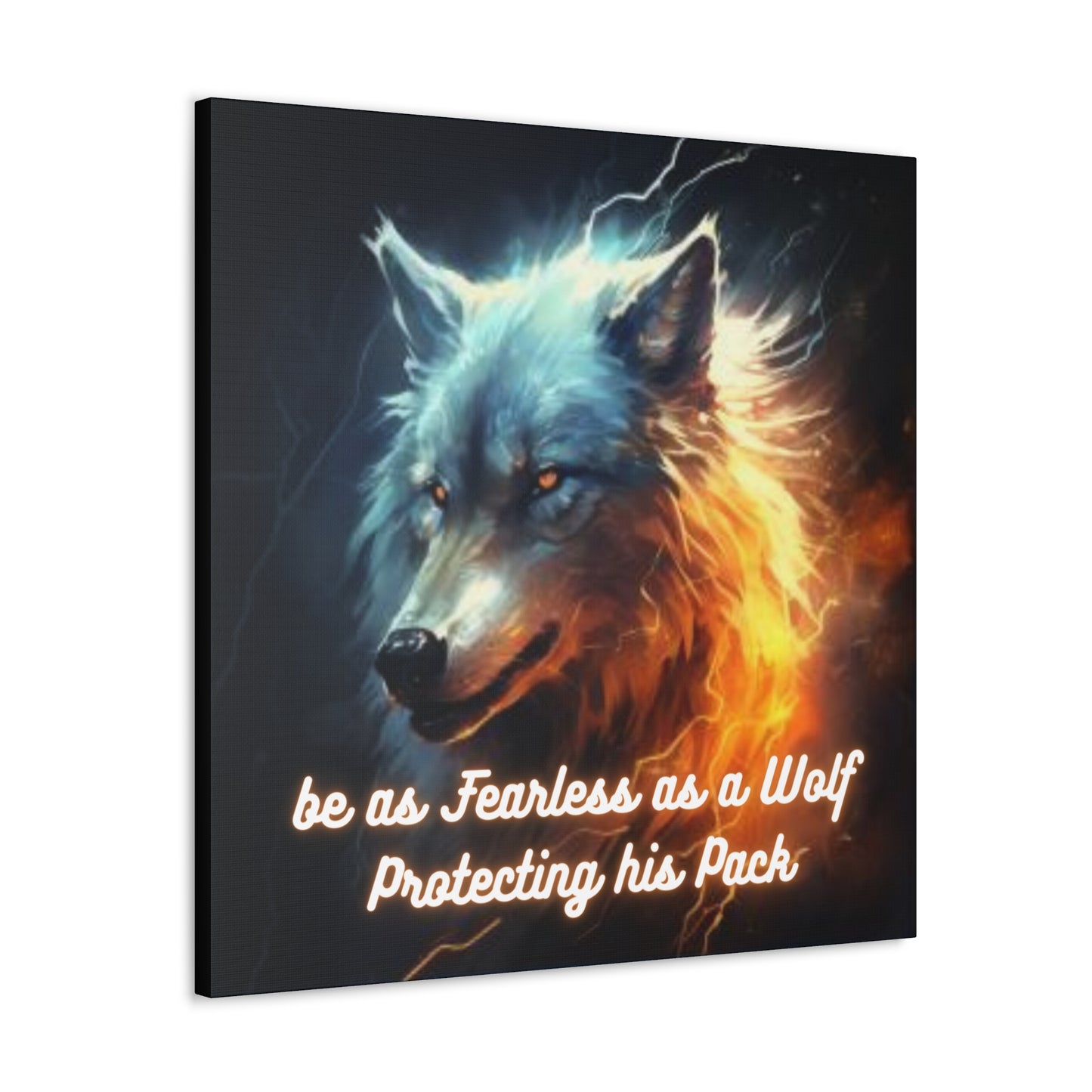 Fearless as a Wolf Canvas Gallery Wraps