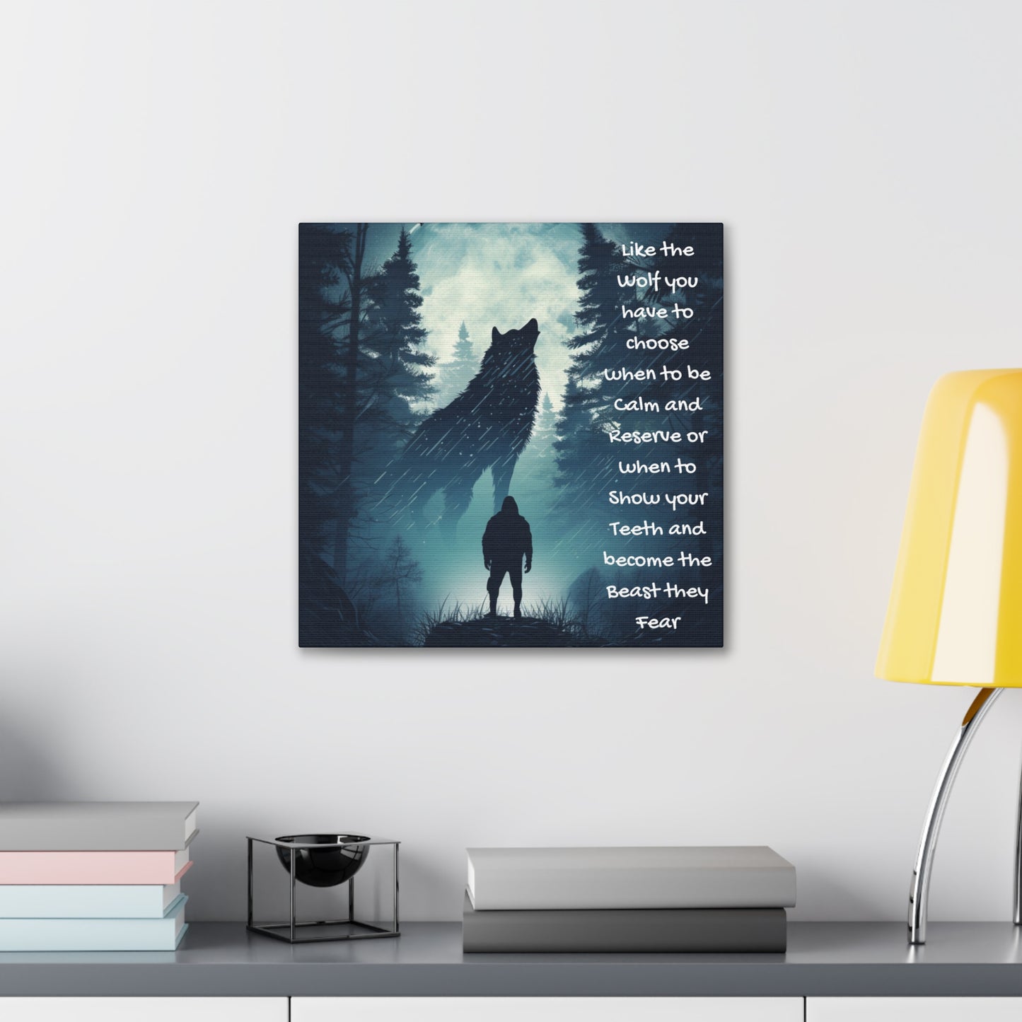 fear the wolf Canvas Gallery Wraps