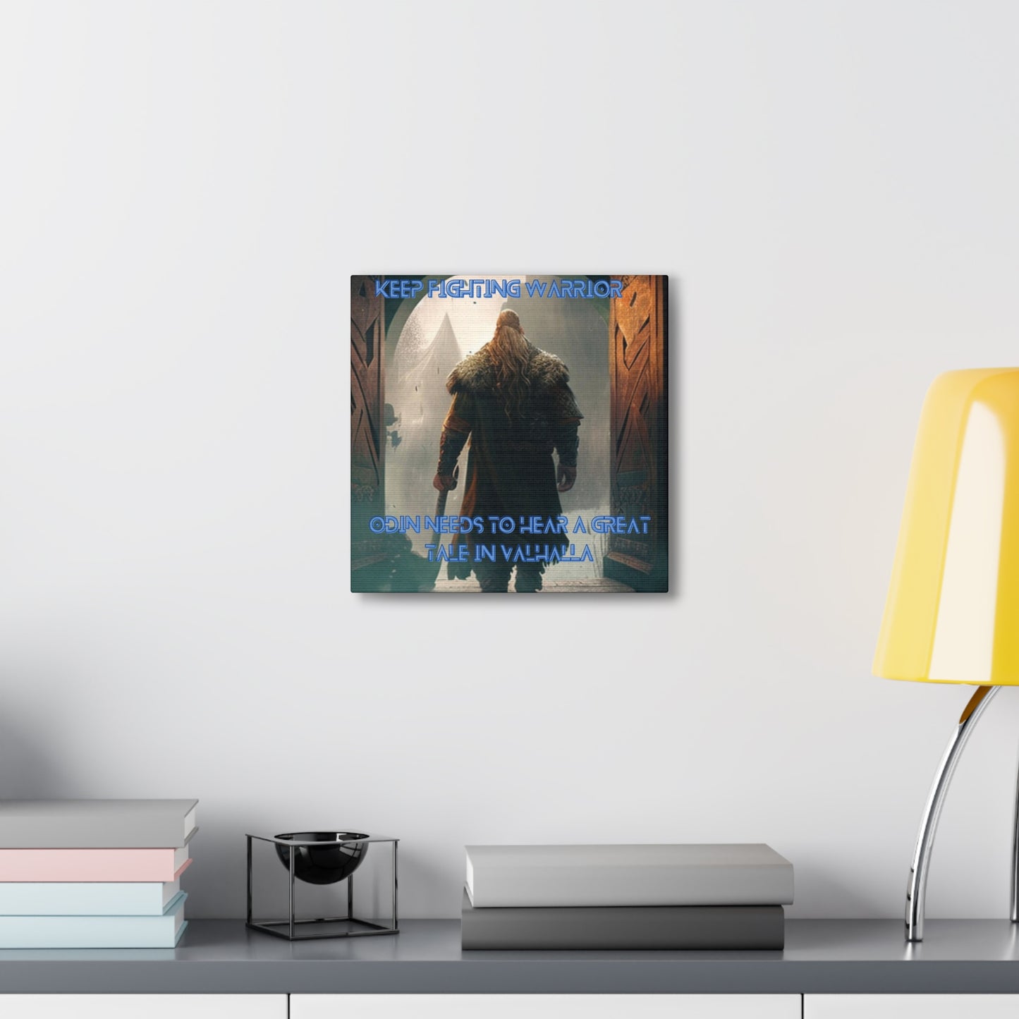 Keep Fighting Warrior Canvas Gallery Wraps