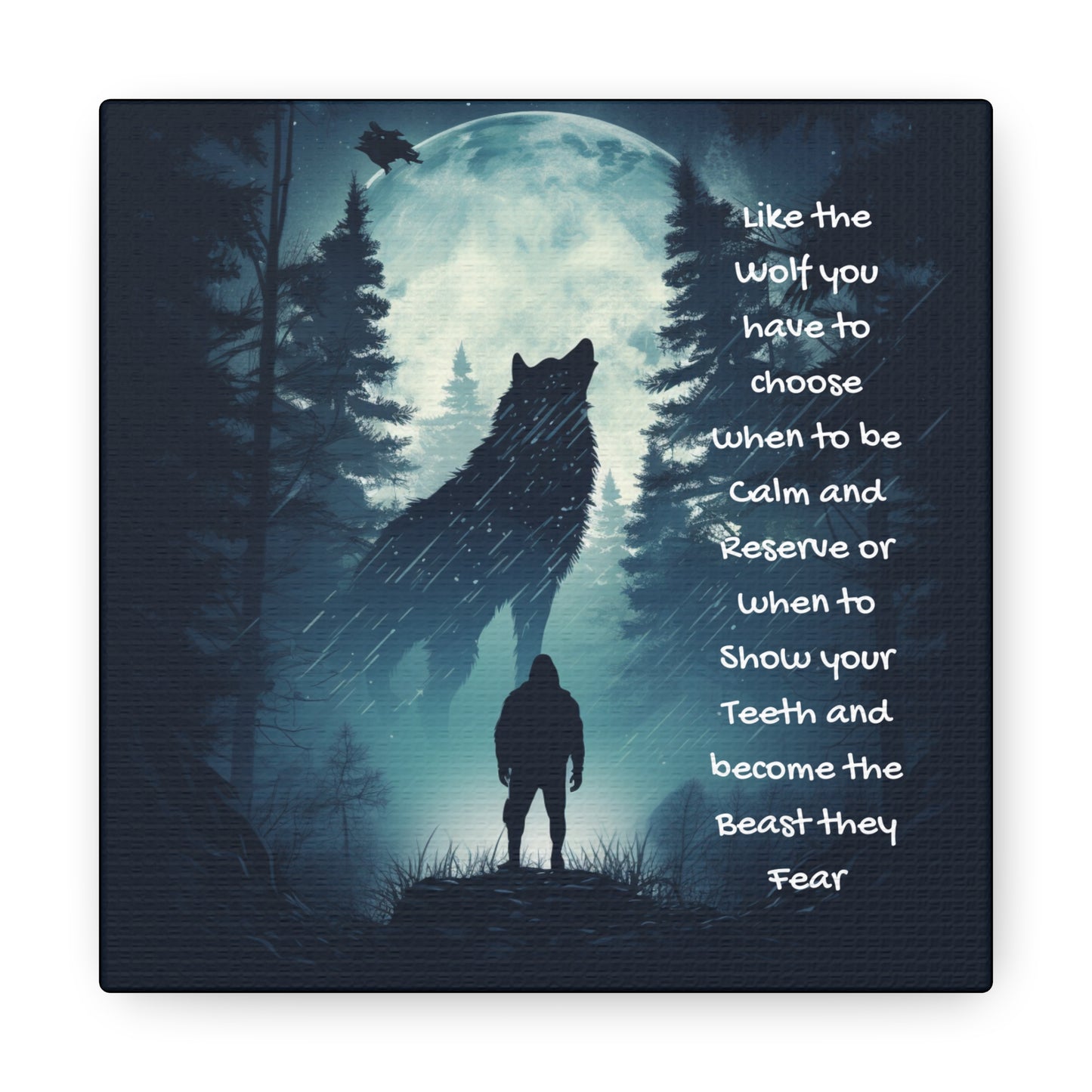 fear the wolf Canvas Gallery Wraps