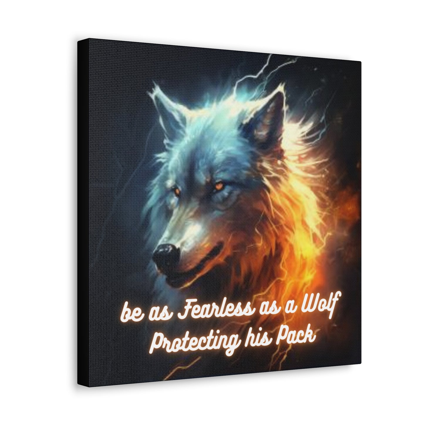 Fearless as a Wolf Canvas Gallery Wraps