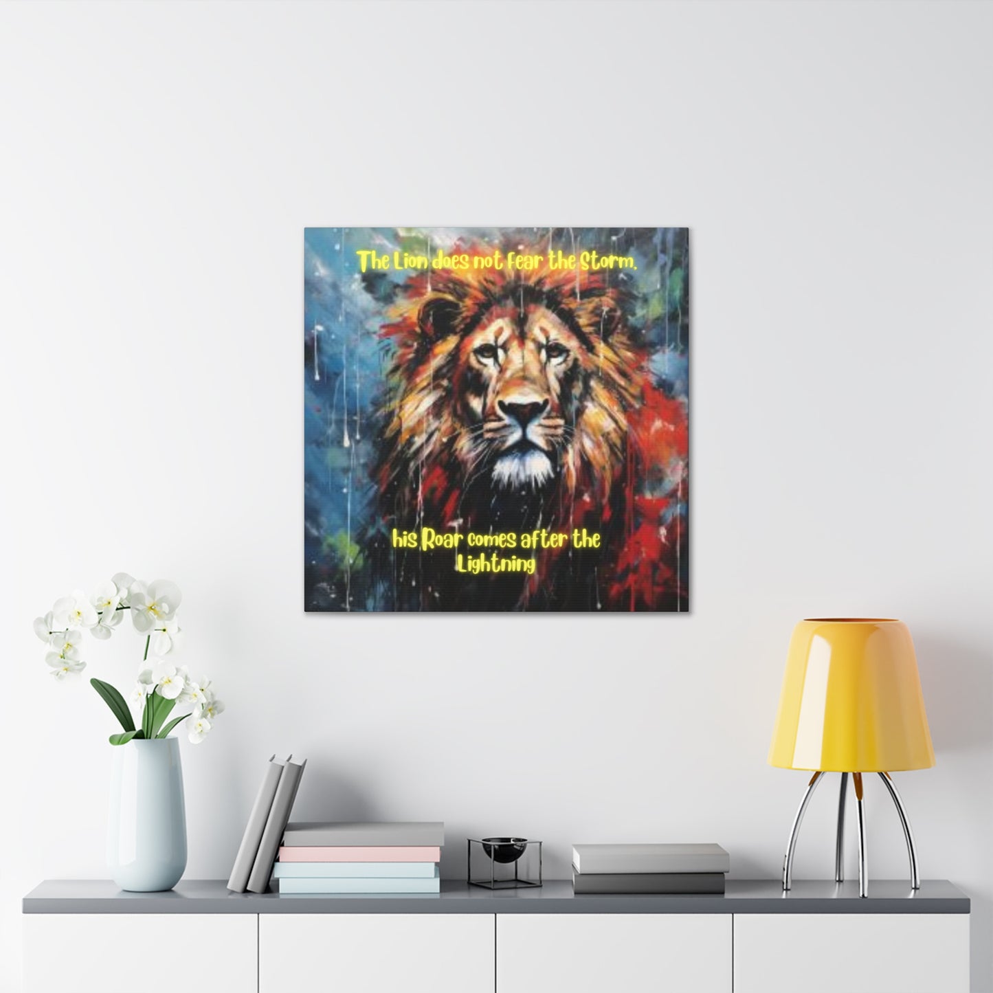 fearless lion Canvas Gallery Wraps