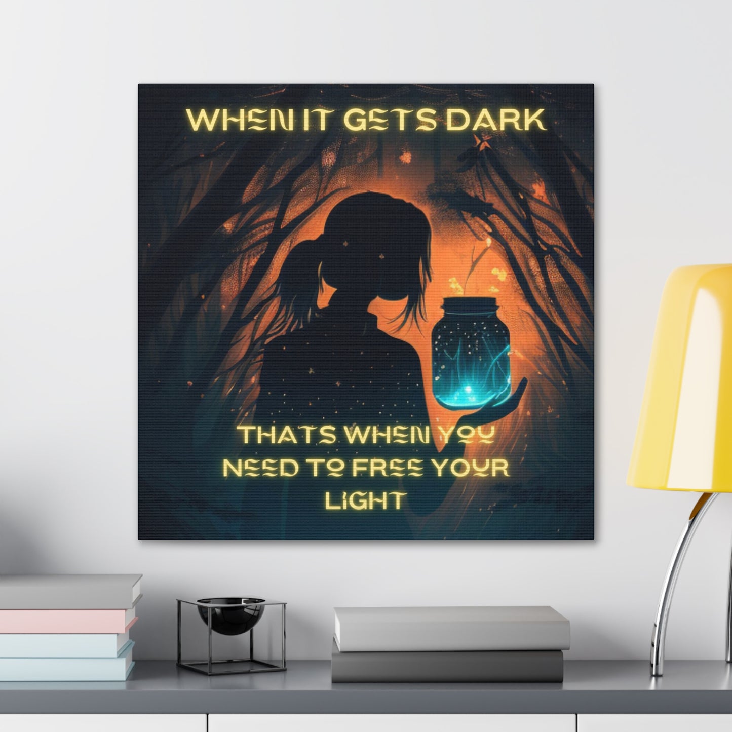 When It Gets Dark Canvas Gallery Wraps