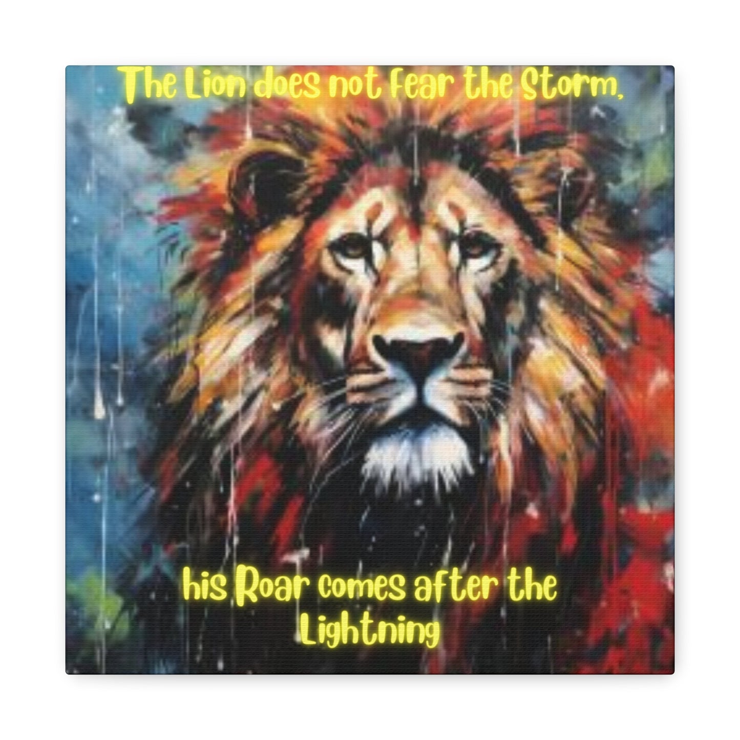 fearless lion Canvas Gallery Wraps