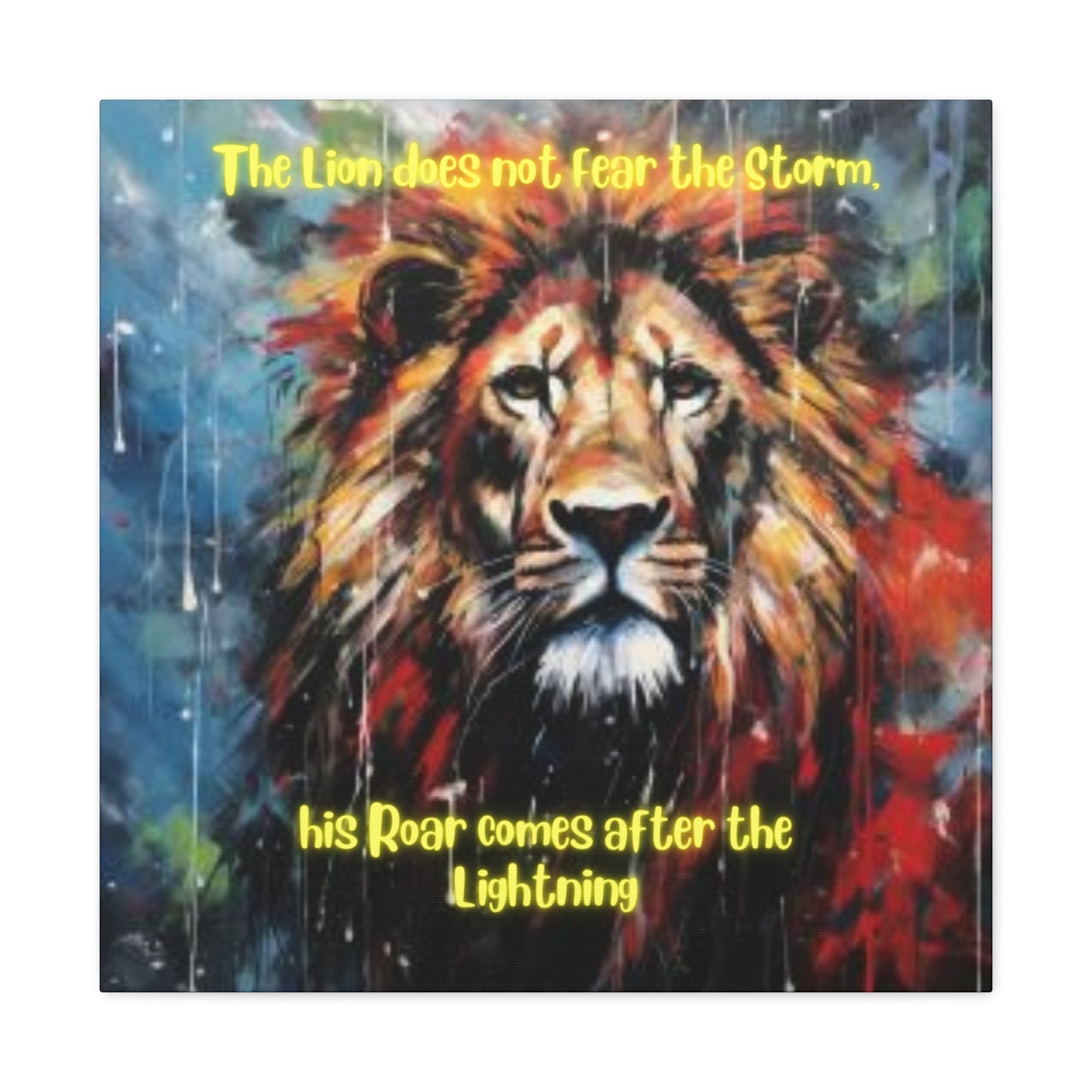 fearless lion Canvas Gallery Wraps