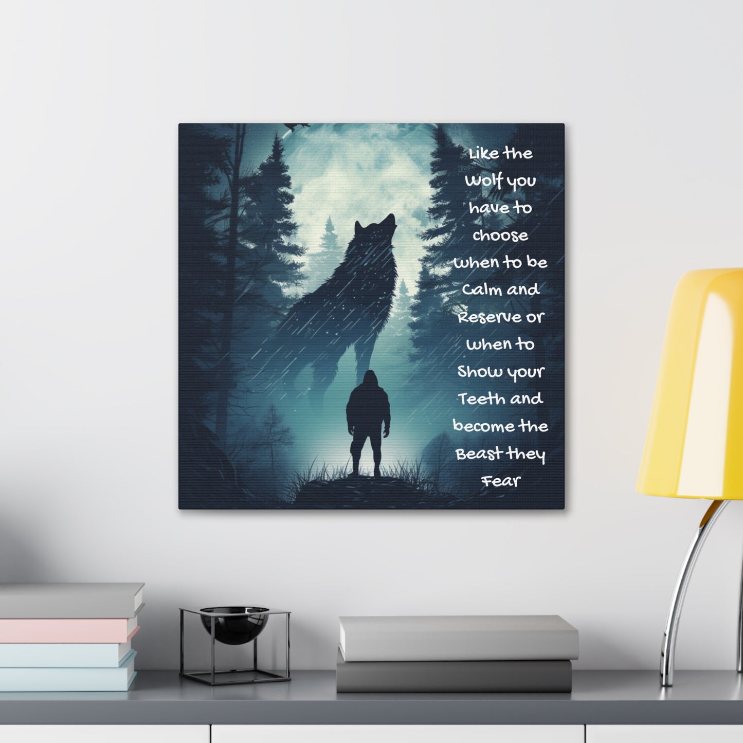 fear the wolf Canvas Gallery Wraps