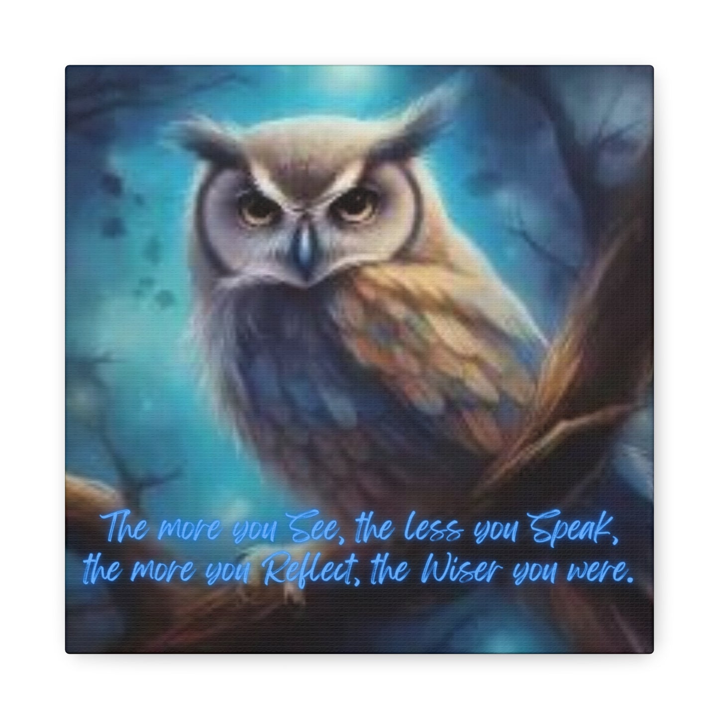 Wise Owl Canvas Gallery Wraps