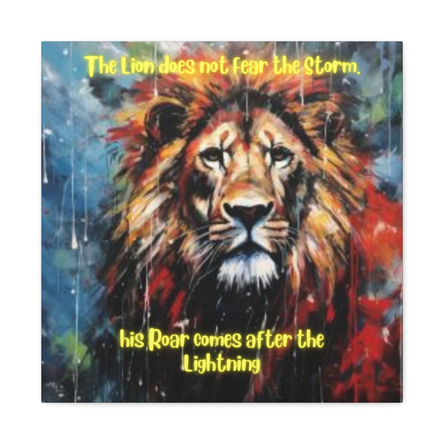 fearless lion Canvas Gallery Wraps