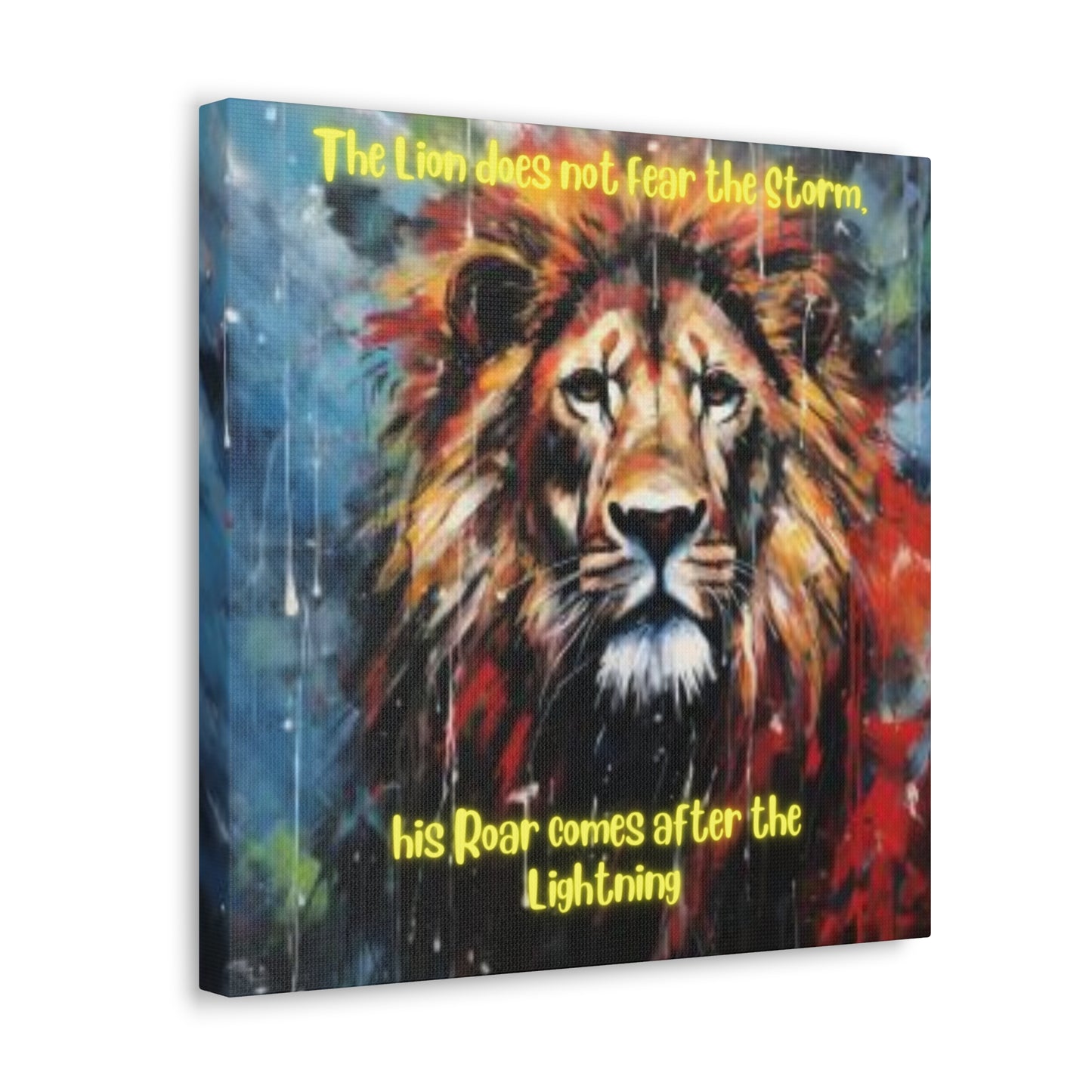 fearless lion Canvas Gallery Wraps