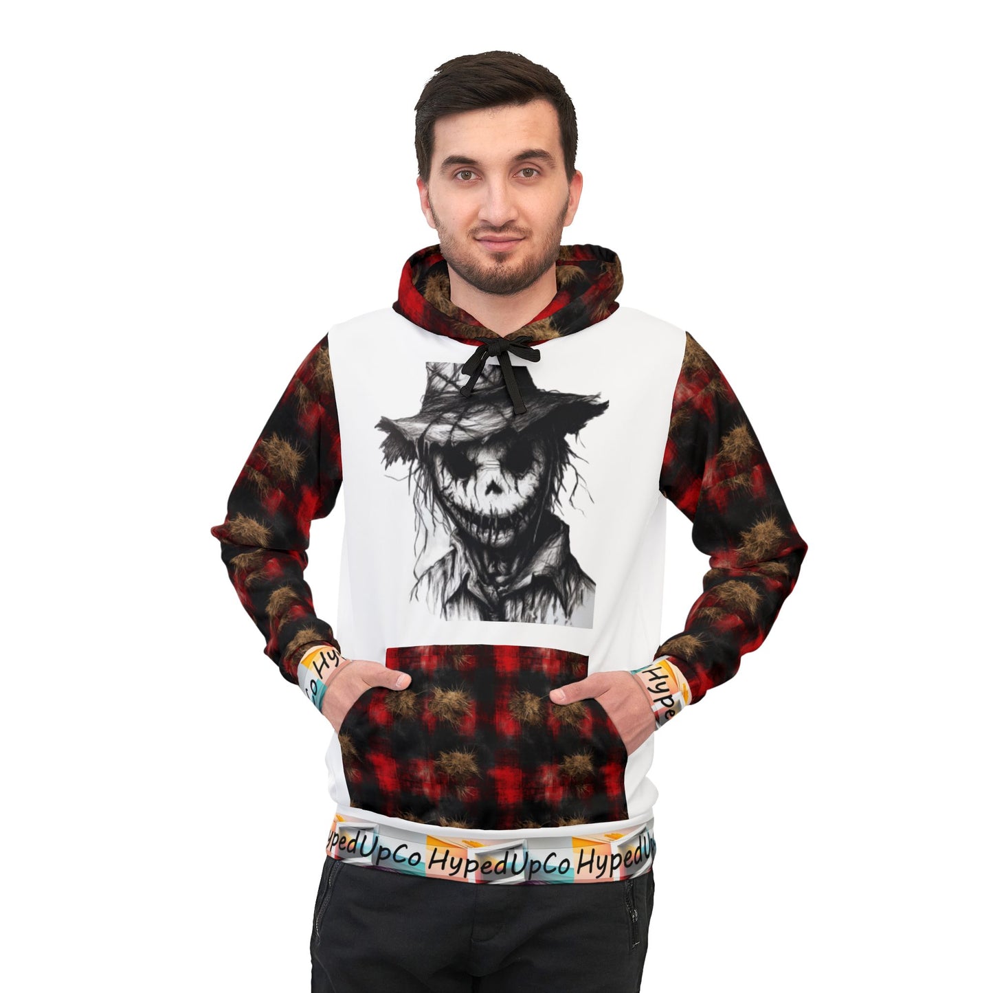 scarecrow no fear Athletic Hoodie