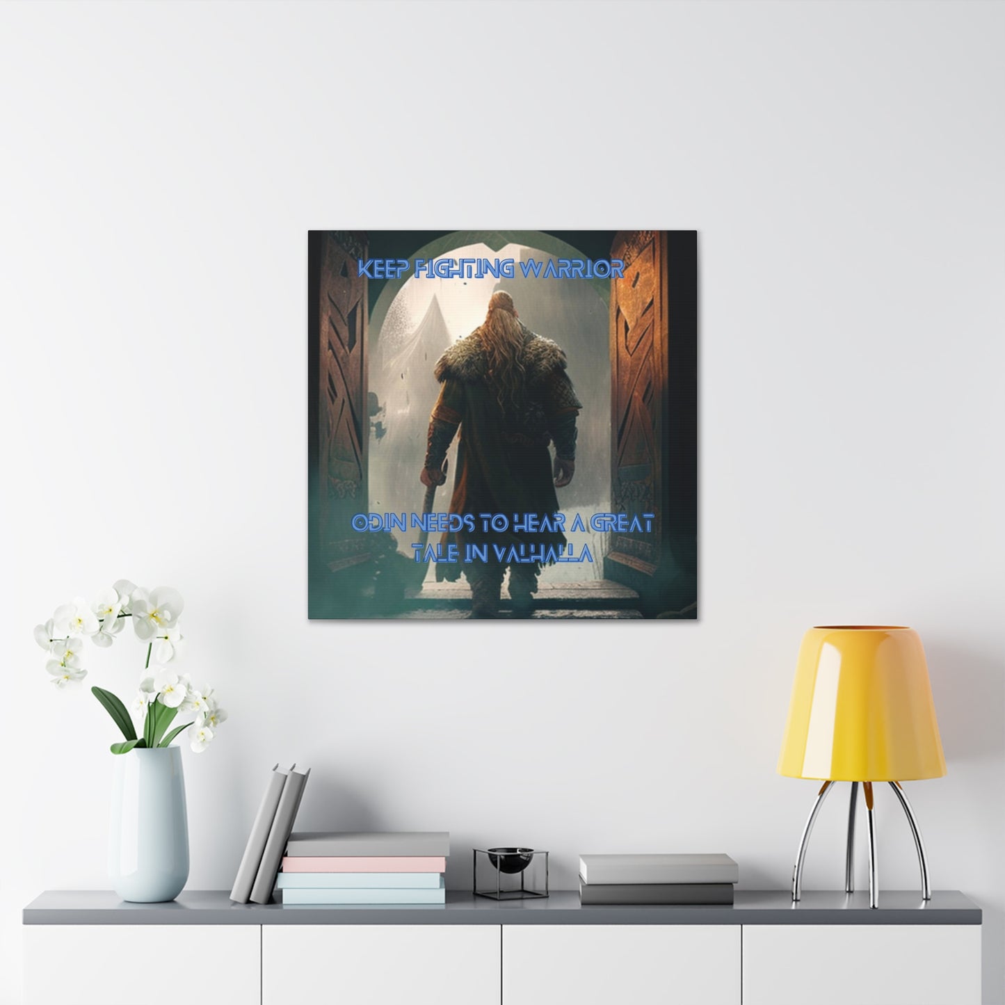 Keep Fighting Warrior Canvas Gallery Wraps