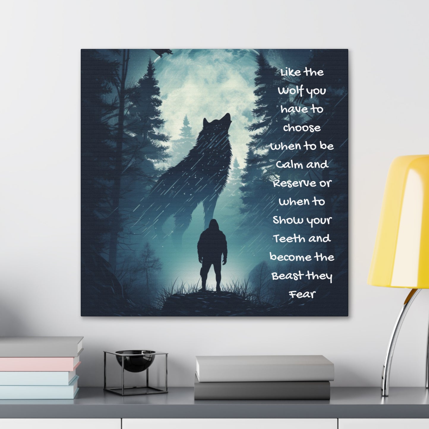 fear the wolf Canvas Gallery Wraps