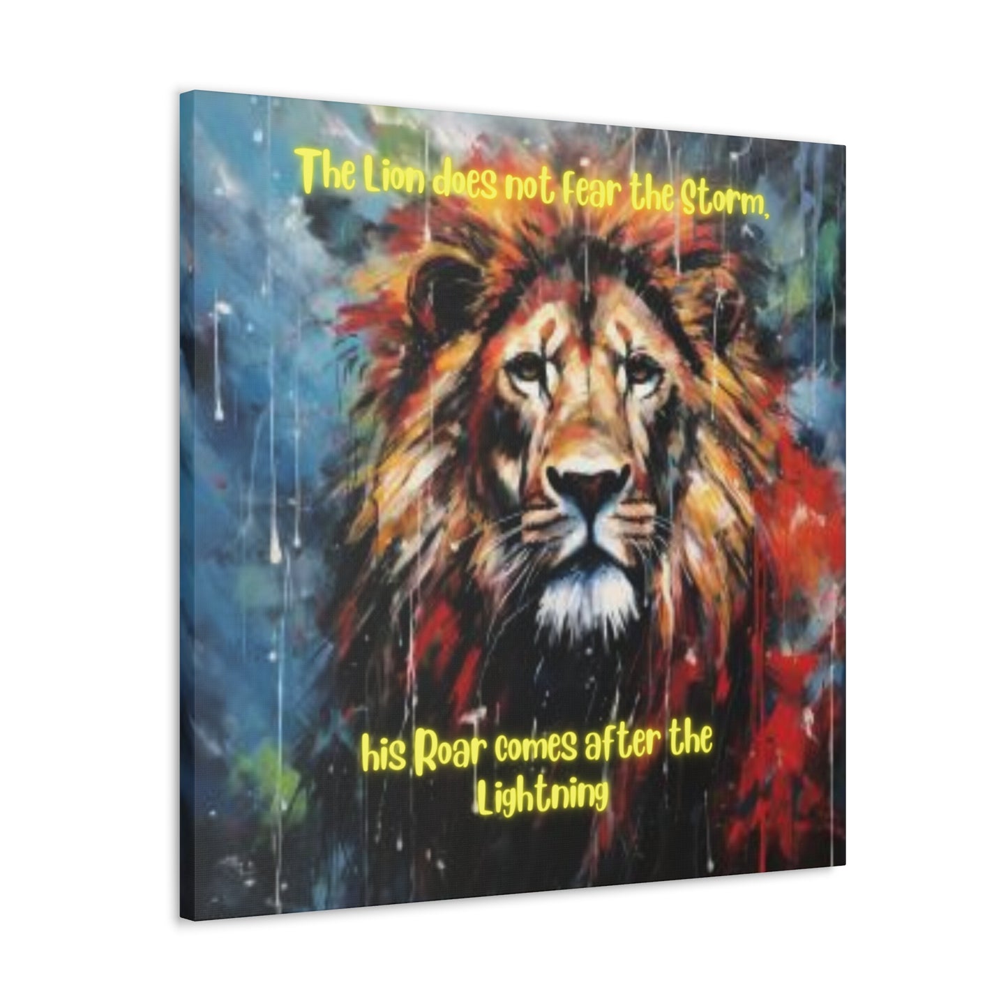 fearless lion Canvas Gallery Wraps