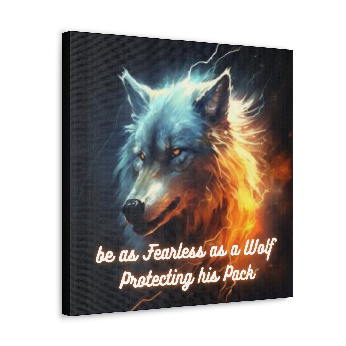 Fearless as a Wolf Canvas Gallery Wraps