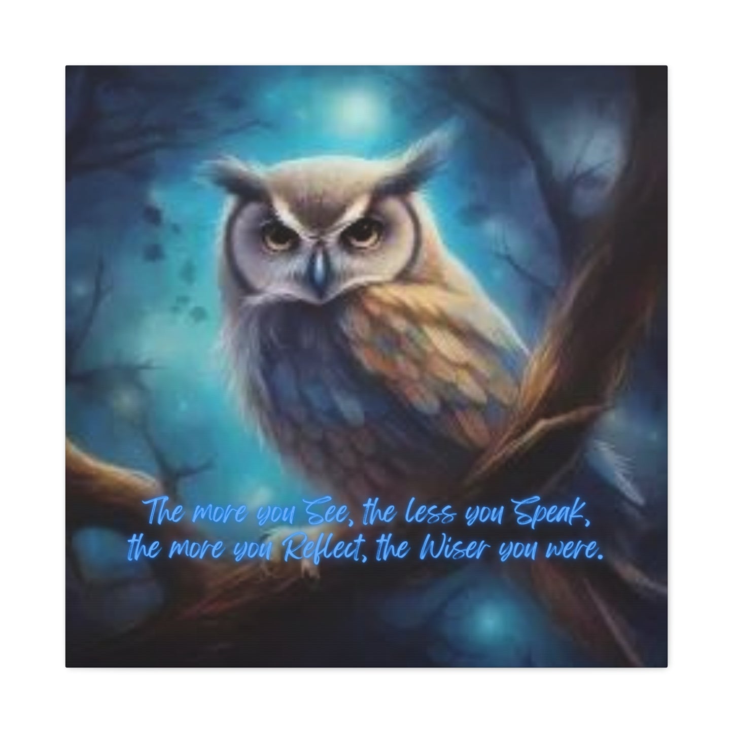 Wise Owl Canvas Gallery Wraps